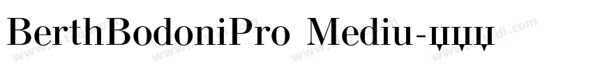 BerthBodoniPro Mediu字体转换